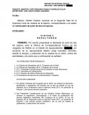 Setencia Condonacion