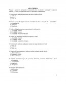 Ejercicios de química y biología