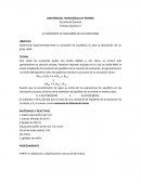 LA CONSTANTE DE EQUILIBRIO DE UN ÁCIDO DÉBIL