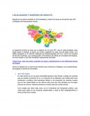 LOCALIDADES Y BARRIOS DE BOGOTÁ