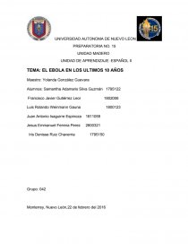 EL EBOLA EN LOS ULTIMOS 10 AÑOS. Página 1