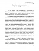 El aprendizaje mediante la socialización