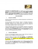 CONVENIO DE CONFIDENCIALIDAD que celebran por una parte la persona fisica/moral con actividad empresarial de nombre JOSE IGNACIO HERRERA MEDINA a quien en lo sucesivo se denominará como “EL PATRON” y por la otra parte la C. ANA JUDITH CRUZ RAMIREZ a 