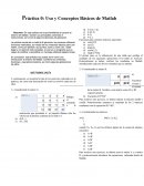 Uso y Conceptos Básicos de Matlab