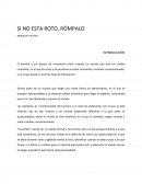 Ensayo de libro Si no está roto, rompalo