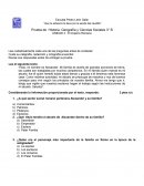 Prueba de Historia, Geografía y Ciencias Sociales