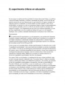 El experimento chileno en la educacion