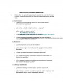 Instrucciones de la evidencia de aprendizaje