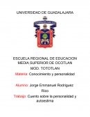 Materia: Conocimiento y personalidad