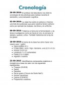 Cronología de prácticas de laboratorio