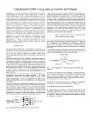 Clasificación EMG Fuzzy para el Control de Prótesis