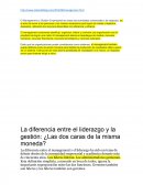 La diferencia entre el liderazgo y la gestión: ¿Las dos caras de la misma moneda?