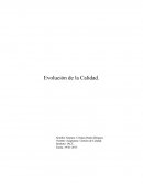 La Evolución de la Calidad.
