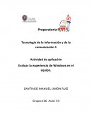 Evaluar la experiencia de Windows en el equipo.