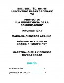 LA IMPORTANCIA DE LA COMUNICACIÓN.