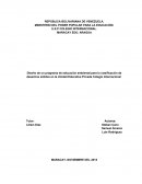 Diseño de un programa de educación ambiental para la clasificación de desechos sólidos en la Unidad Educativa Privada Colegio Internacional
