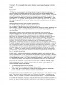 Resumen- Tema 1. El concepto de valor desde la perspectiva del cliente final