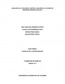 ANALISIS DE LA VIOLENCIA CONTRA LA MUJER EN LA CIUDAD DE MONTERIA PERIODO 2010-2015.