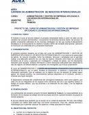 CARRERA DE ADMINISTRACION DE NEGOCIOS INTERNACIONALES.