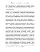 Ensayo La Revolucion que nos Rodea