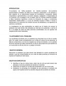 Accidentes de transito, objetivos