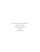 La etapa de control dentro del proceso administrativo.