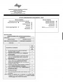 Acta de consignación de documentos: Requisitos de inscripción