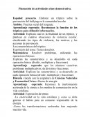 Planeaciones de actividades