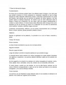 Clase de intervención lengua