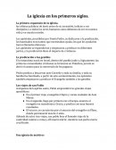 La primera expansión de la iglesia.