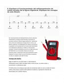 Funcionamiento del Miliamperímetro