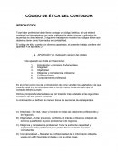 Código de ética del contador.