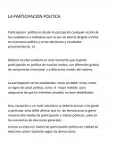 TEMA: PARTICIPACION POLITICA