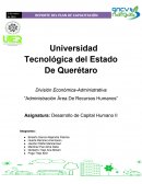 Administración área de Recursos Humanos. Asignatura: Desarrollo de Capital Humano II