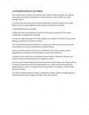 LOS SUEÑOS Y SU INTERPRETACION