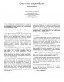 Que es ser emprendedor.