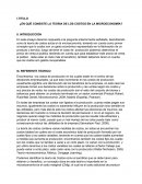 EN QUÉ CONSISTE LA TEORIA DE LOS COSTOS EN LA MICROECONOMÍA?