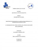LA ORGANIZACIÓN DEL ESTADO CENTRAL EN EL ÁREA DE EDUCACIÓN