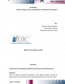 ACTIVIDAD 4 ¿Cómo se integra el marco conceptual de la administración de riesgos?