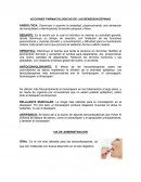 Acciones farmacologicas de las benzodiacepinas