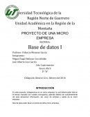 PROYECTO DE UNA MICRO EMPRESA