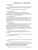 CALIBRADO DE UN TERMÓMETRO FUNDAMENTO