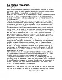 Esta novela trata sobre una etapa de la vida de Alex, un chico de 15 años que junto a sus 3 “amigos” causaban destrozos. Página 1