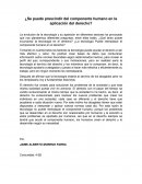 ¿Se puede prescindir del componente humano en la aplicación del derecho?
