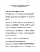 Audiencia a Vinculación Oral