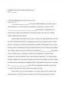 EJECUCION SENTENCIA INCIDENTE