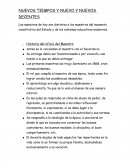 NUEVOS TIEMPOS Y NUEVOS DECENTES
