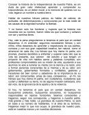 ANIVERSARIO DE INDEPENDENCIA