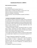 Actividad Económica: Venta de fotocopiadoras, repuestos, suministros e insumos.