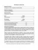 Descripción de la asignatura